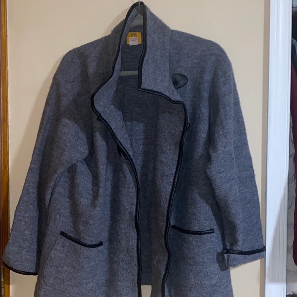 Ruby Rd Gray Wool Jacket - image 1